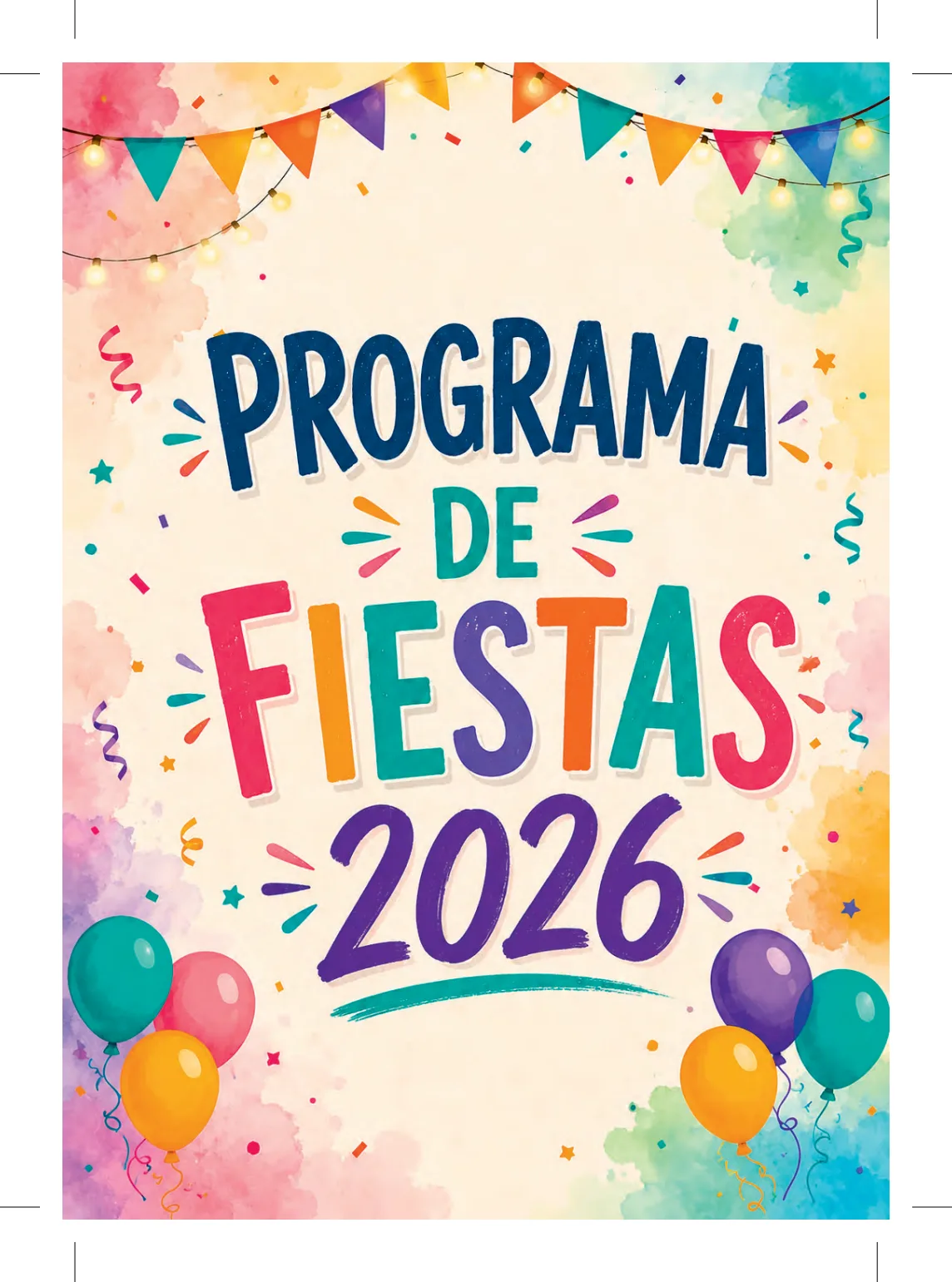 Portada del programa oficial de las Fiestas Patronales de Dolores de Pacheco 2026